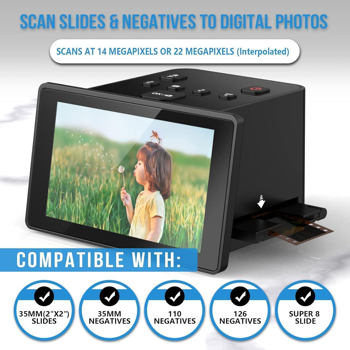 Slide Viewer Eyesen Digital Film Scanner Convert 35mm Slides