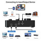 Wireless Microphone Karaoke Mixer System, Dual Handheld Wireless Microphone for Karaoke, Smart TV, PC, Speaker, Amplifier, Church, Wedding - Support HDMI, AUX In/Out