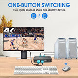 USB and HDMI Switch for 2 Computers Share Keyboard Mouse and one HD Monitor