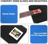Mobile Film Scanner 35mm, Positive Slide & Negative Scanner Photo Scanner Converts 35mm Slides & Negatives to Digital Photos (2AA Batteries Included)