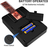 Mobile Film Scanner 35mm, Positive Slide & Negative Scanner Photo Scanner Converts 35mm Slides & Negatives to Digital Photos (2AA Batteries Included)