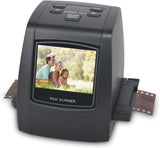22MP All-in-1 Film & Slide Scanner, Converts 35mm 135 110 126 and Super 8 Films/Slides/Negatives to Digital JPG Photos, Built-in 128MB Memory, 2.4 LCD Screen