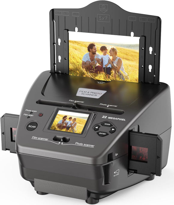 thumbnail image 2 of Film Scanner, Photo And Negative Scanner, Convert 135 126 110 Slides To 2 of 13