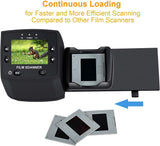 135 Film Negative Scanner High Resolution Slide Viewer,Convert 35mm Film &Slide to Digital JPEG Save into SD Card, with Slide Mounts Feeder No Computer/Software Required