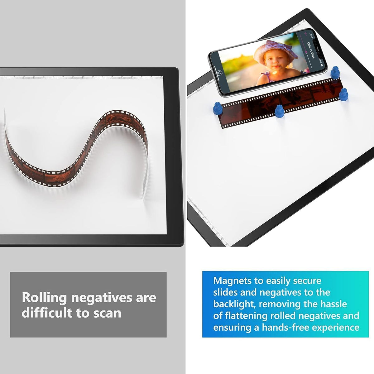 Slide Viewer Light Box, Ultra-Thin A4 USB Powered Light Scanner for Ph ...