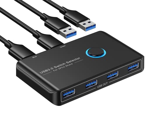 2 Port USB 3.0 Peripheral Sharing Switch - Hubs USB-A