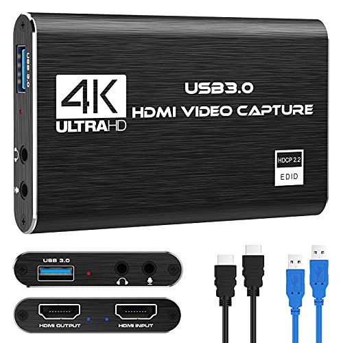 Tarjeta de video HDMI de captura USB, transmisión en vivo y  grabación, HDMI a USB Dongle Full HD 1080P Transmisión en vivo Video Game  Grabber Converter : Electrónica