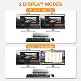 DIGITNOW KVM Switch 2 Monitors 2 Computers, UHD 4K@60Hz KVM Switch HDMI 2 Port, Extended Display KVM Switches with 3 USB Ports, L/R Audio, Remote & Hotkey & Button Switching PC, Support EDID